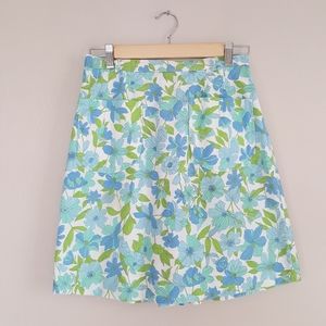 Vintage Mid Century David Smith Floral Skort